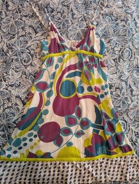 Rare Vintage Roxy Colorful Beach Dress